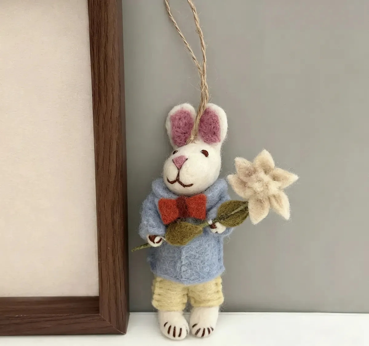 Nepal Wool Felt Queen Rabbit Doll